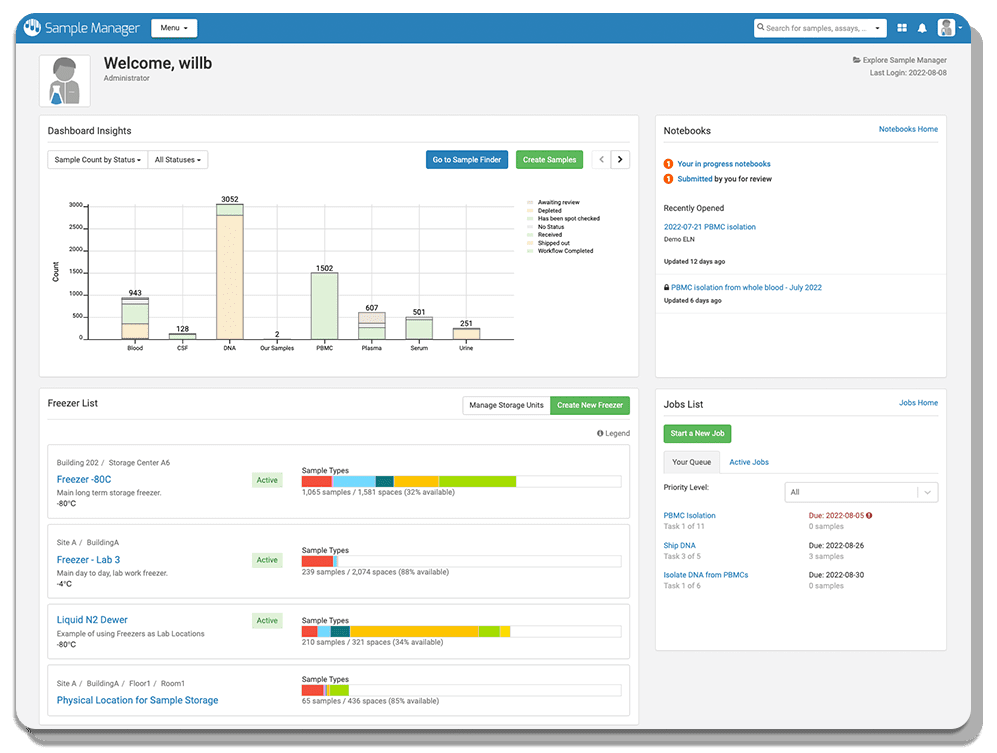 sample management software
